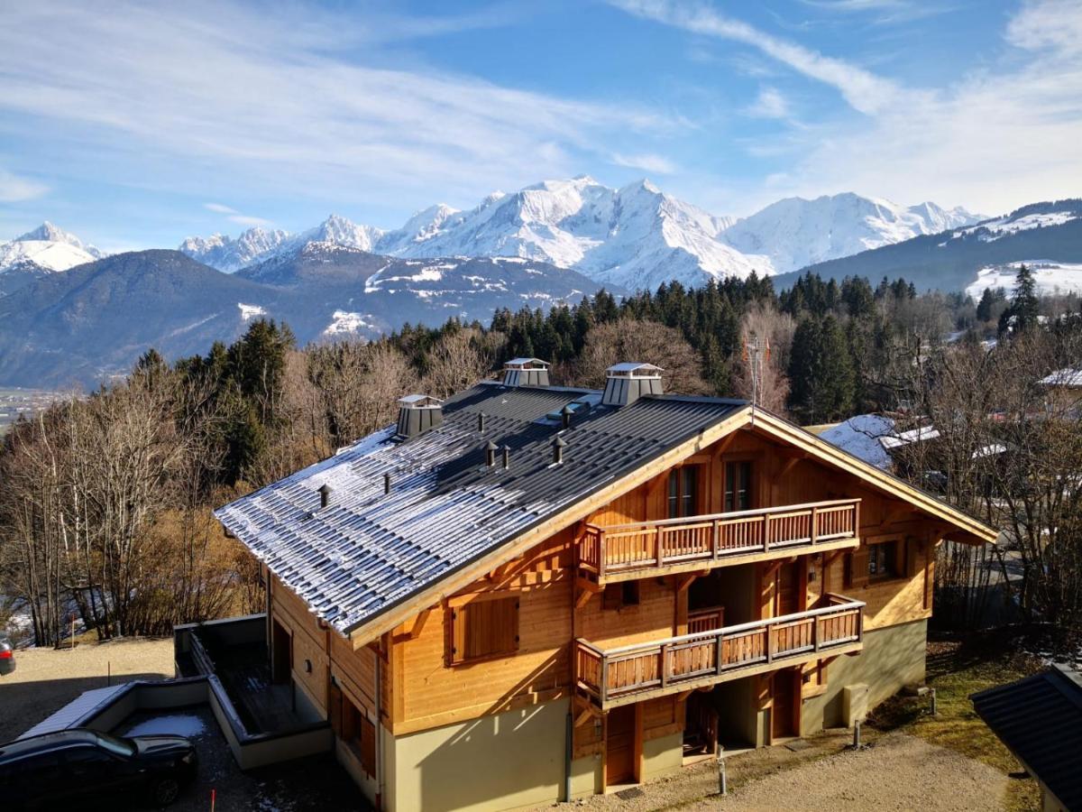 Ferienwohnung Les Chalets Pre D'Annie Combloux Exterior foto